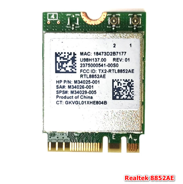 Realtek RTL8852 WiFi PCI-E Device Driver v.6001.0.10.309 Windows 10 32-64 bits