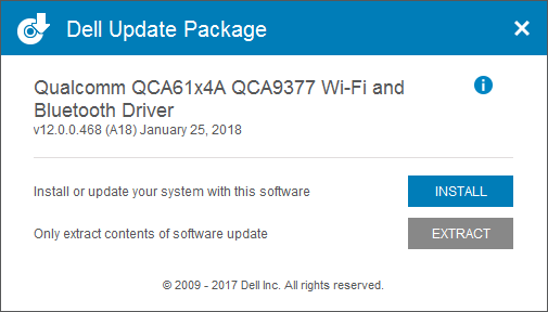 is qualcomm atheros wlan and bluetooth client installation program for wi-fi