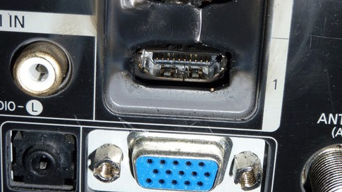 Сгоревший порт HDMI